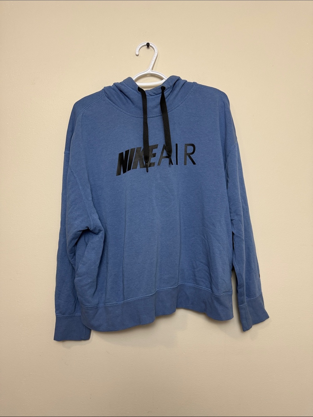 Nike Blue Crewneck Sweatshirt with Black Logo size M